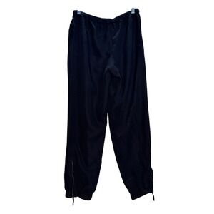 Max Studio‎ Womens Black Rayon Elastic Waist Drawtring Pants Size Small